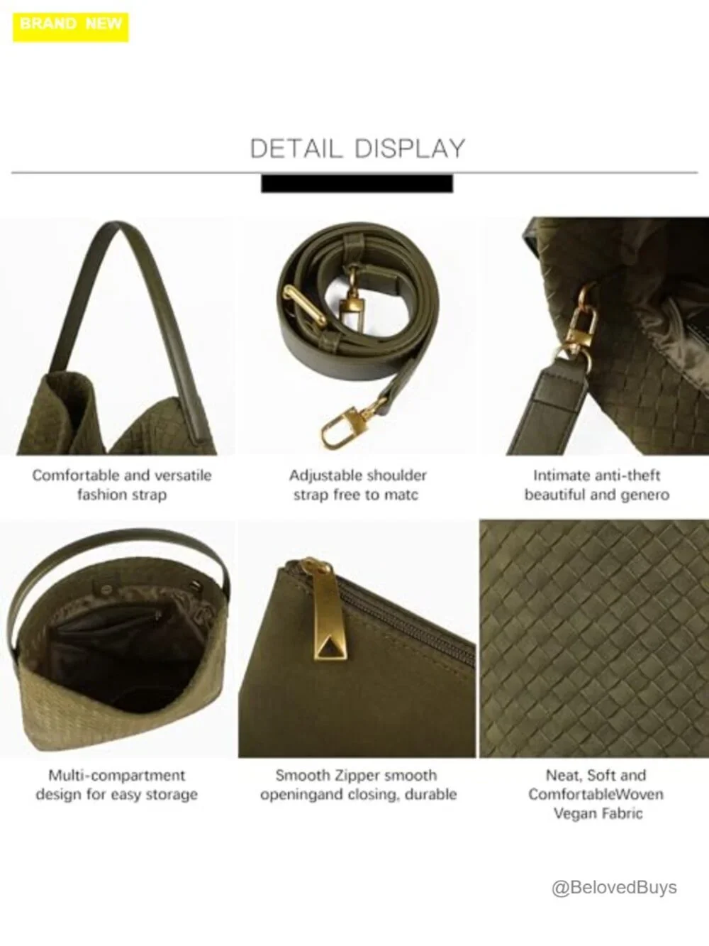 Faux Leather Suede Woven Hobo Bag Top Handle Shoulder Tote
